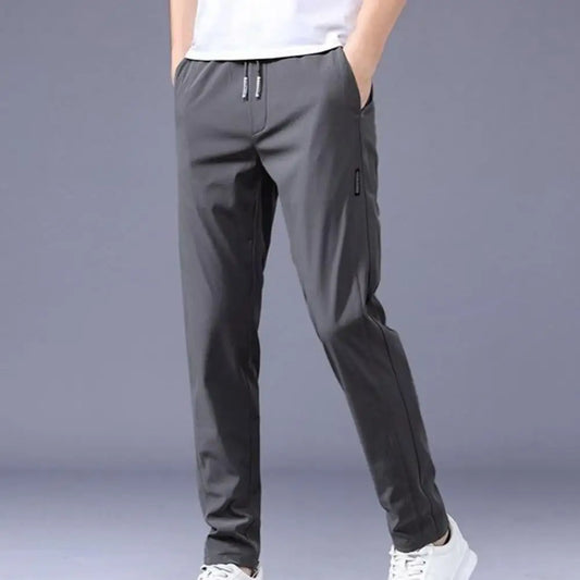 Elastic Waist Drawstring Pants